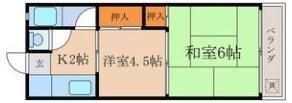 科塚マンションの間取り画像
