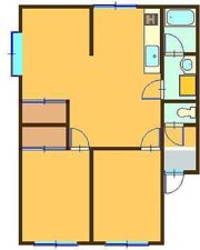 御堂坂ハイツの間取り画像