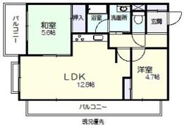 マンション栂森の間取り画像