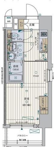 ファーストフィオーレ江坂グレイスの間取り画像