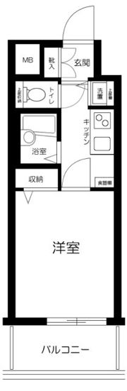 トーシンフェニックス田町の間取り画像