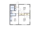 レオパレスフラワー開成の間取り画像