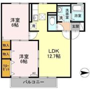 ルピナスコート A棟の間取り画像
