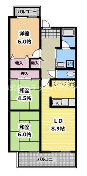 アルデール緑地の間取り画像