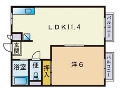 ブランシュ愛宕の間取り画像
