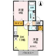 フルール大和 Cの間取り画像