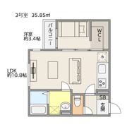 TRIOVE飯塚バスターミナル前の間取り画像