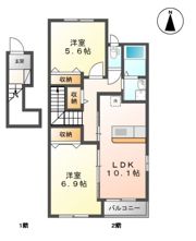 サンセットヒル東郷C棟の間取り画像