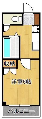 優花ハイツの間取り画像