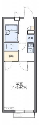 レオパレスタートルクレインⅡの間取り画像