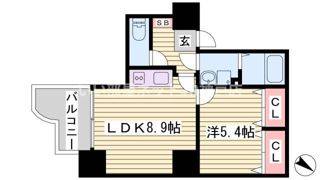 アミーグランコート三宮の間取り画像