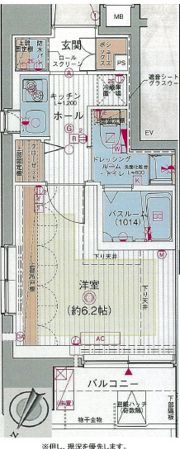 エステムプラザ品川大井町クリスタルヒルズの間取り画像