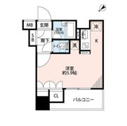 プレール・ドゥーク八丁堀の間取り画像