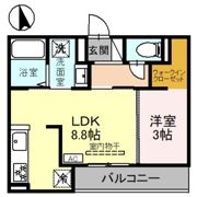 メゾン栄町Ⅵの間取り画像