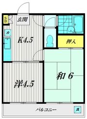 草津コーポの間取り画像