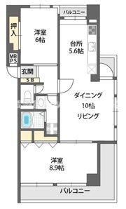 ロイヤルハイツ今福鶴見駅の間取り画像