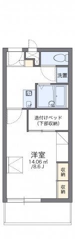 レオパレスメルツェⅡの間取り画像