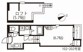 ハーモニーテラス川名町Ⅱの間取り画像