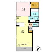 タウンコート Bの間取り画像