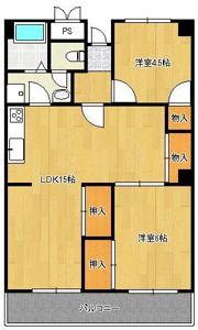 コーポ西鳴水の間取り画像