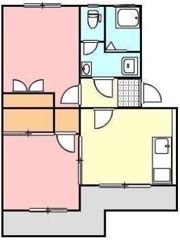 ヴィラ・アンソレイエ香川町の間取り画像