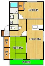 コーポリバーサイド A棟の間取り画像