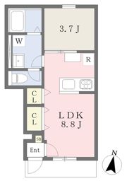 GALLERY HOUSE 衣山 Aの間取り画像
