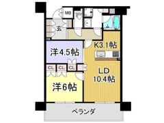 ザ・ファインタワー梅田豊崎の間取り画像