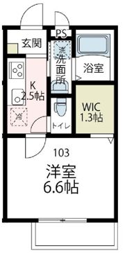 セレーヌ仲町台Bの間取り画像