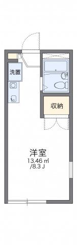 レオパレスめぐみの間取り画像