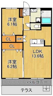 シベール高須の間取り画像