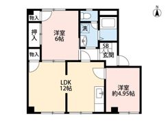 ルージュ1の間取り画像