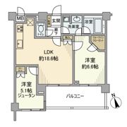 サンクタス横濱三ツ沢公園の間取り画像