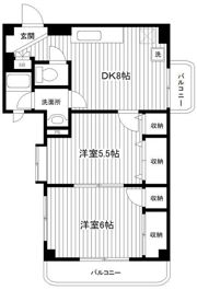 グランディ・シンヤの間取り画像