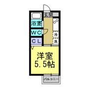 エクレル若草の間取り画像
