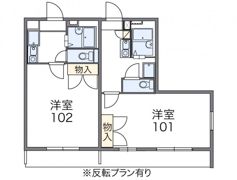 レオパレスこーぽ谷本の間取り画像