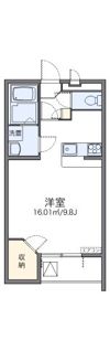 レオパレスドウージェームの間取り画像