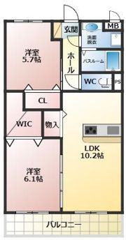 CORPOROUSみやこの間取り画像