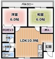 スカイコートIの間取り画像