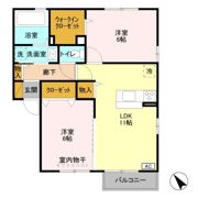 フローリッシュ Ⅲの間取り画像