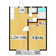 うづら荘A棟の間取り画像