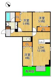 アークパルシモンの間取り画像
