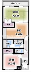 守口コーポの間取り画像