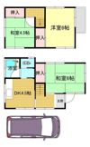 松丸曽谷4丁目貸家の間取り画像