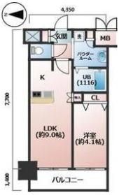 プレサンス大手前ピリオドの間取り画像