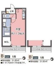 ボンジューネの間取り画像