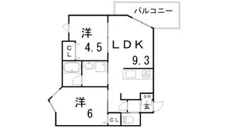 プリオーレ神戸大開通の間取り画像