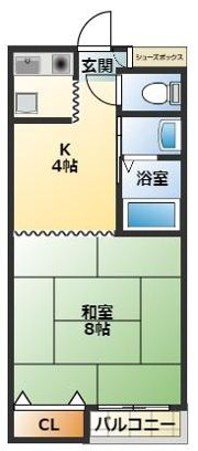 アベニール平佐の間取り画像