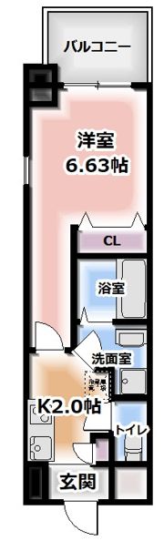 プレジオ東天満の間取り画像