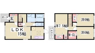 ボナール谷上の間取り画像